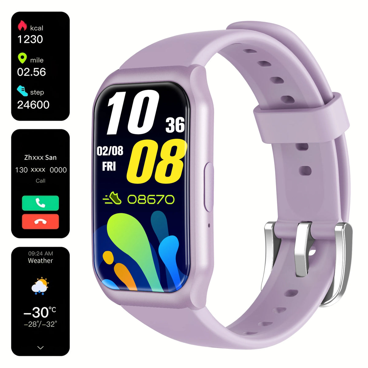 Mini Smartwatch Tela Touch 1.45" com Chamadas