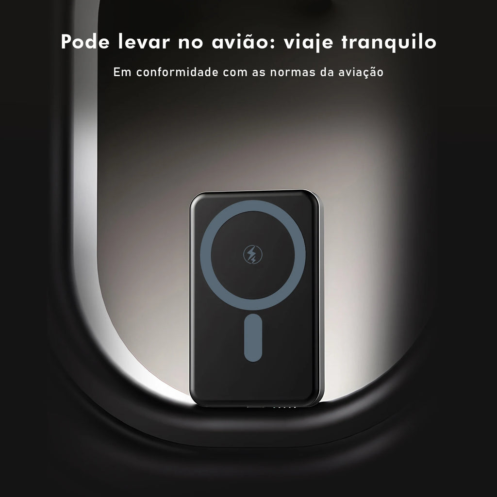 Power Bank Magnético 10000mAh Wireless 15W