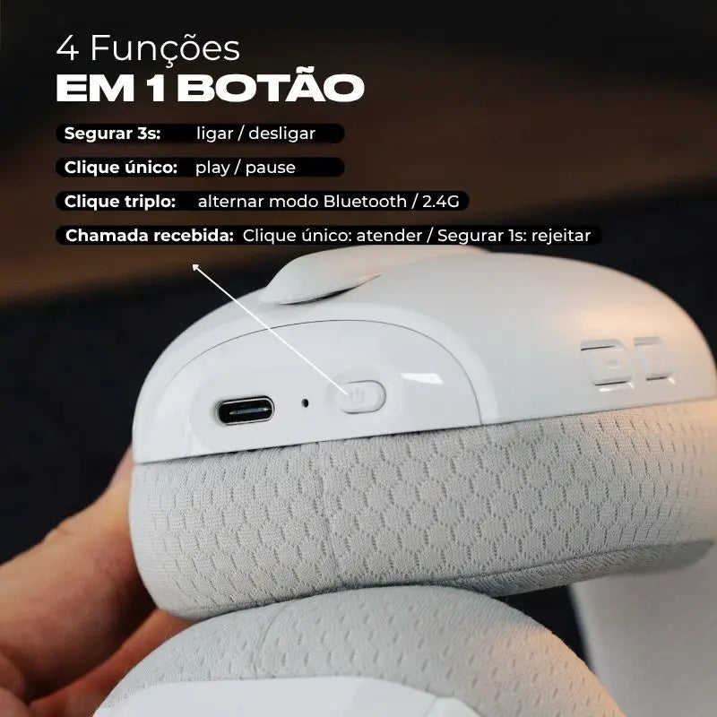 Headset Gamer Titorion Mintak Pro 2.4GHz
