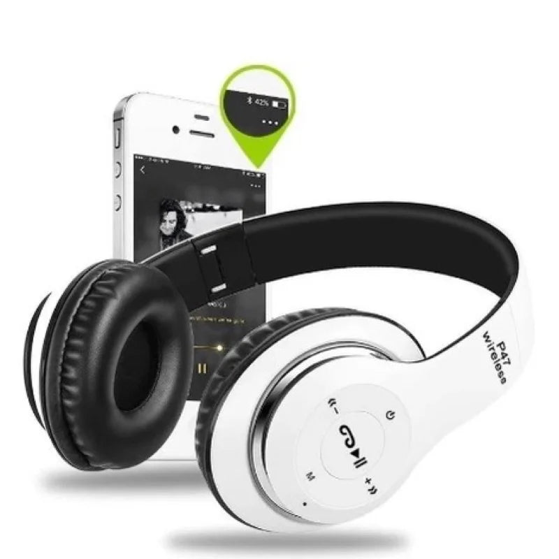 Fone Bluetooth P47 5.0 com Micro SD