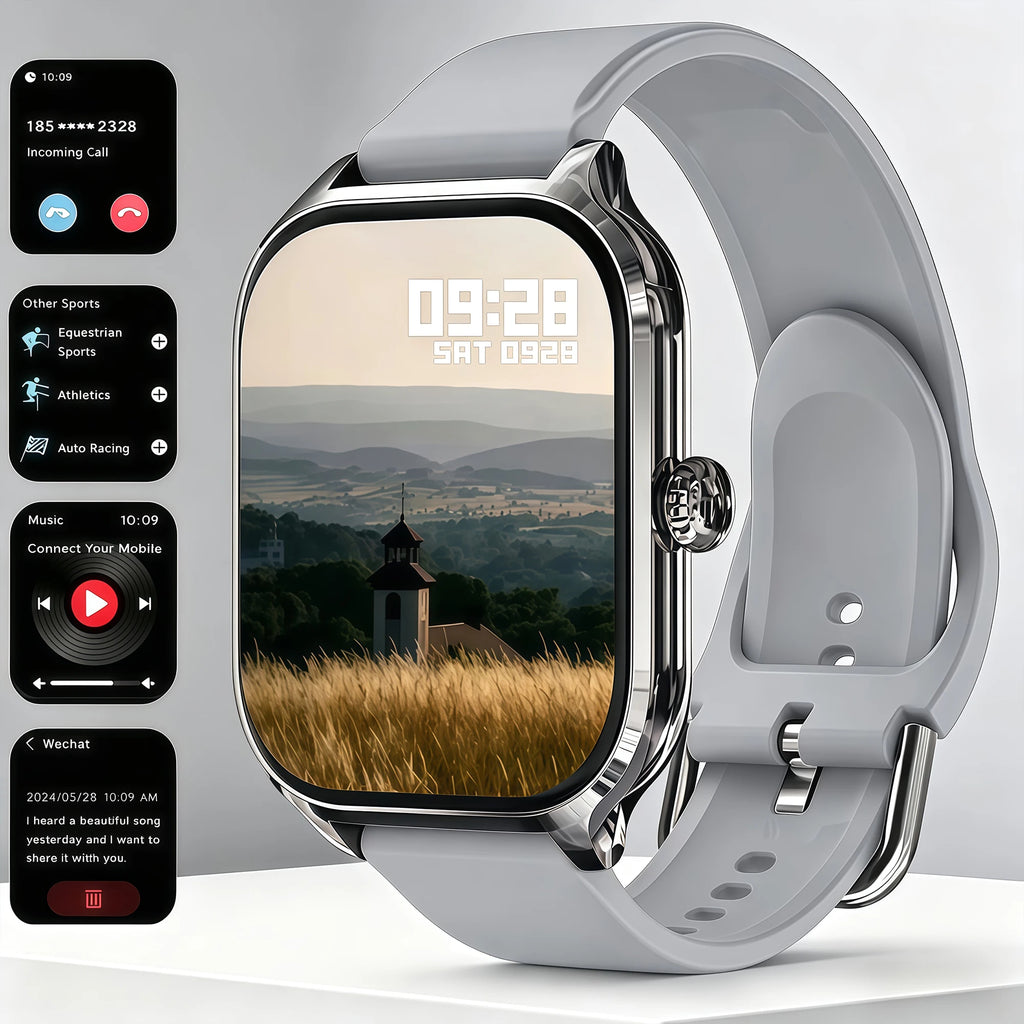Smartwatch H9 Tela Curva 2.01" com Chamadas