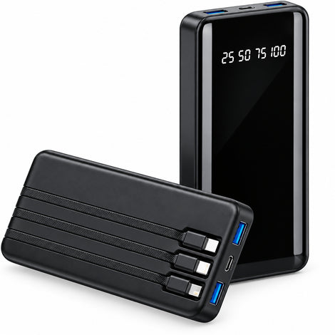 Power Bank 20.000mAh com Lanterna e Display Digital