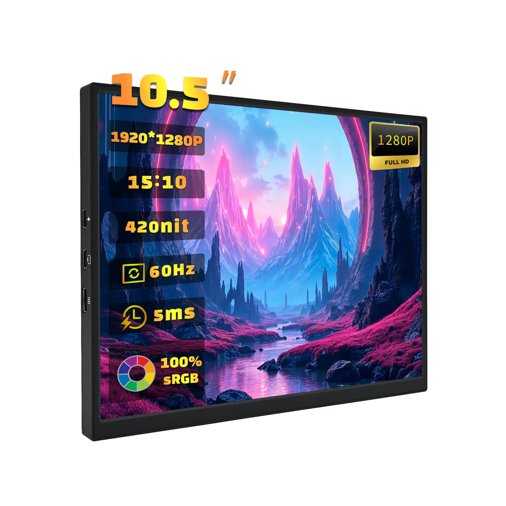 Monitor Portátil ZSUS 10" 60Hz Expansão