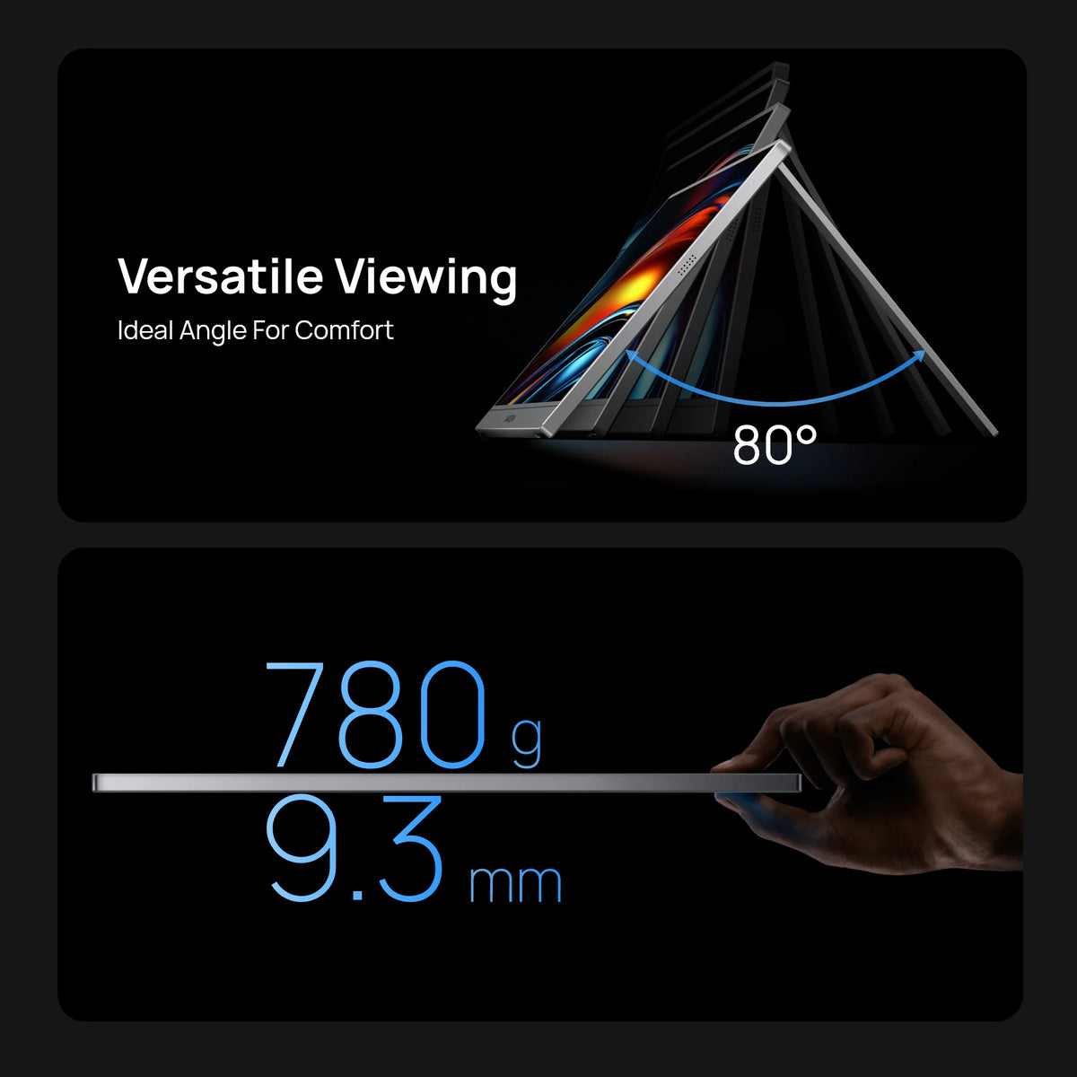 Monitor Portátil ARZOPA 16.1" Full HD Cinza