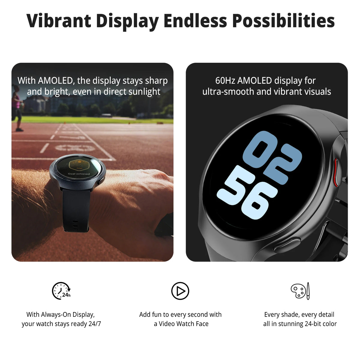 Smartwatch AIWR Orbit GPS AMOLED com ChatGPT