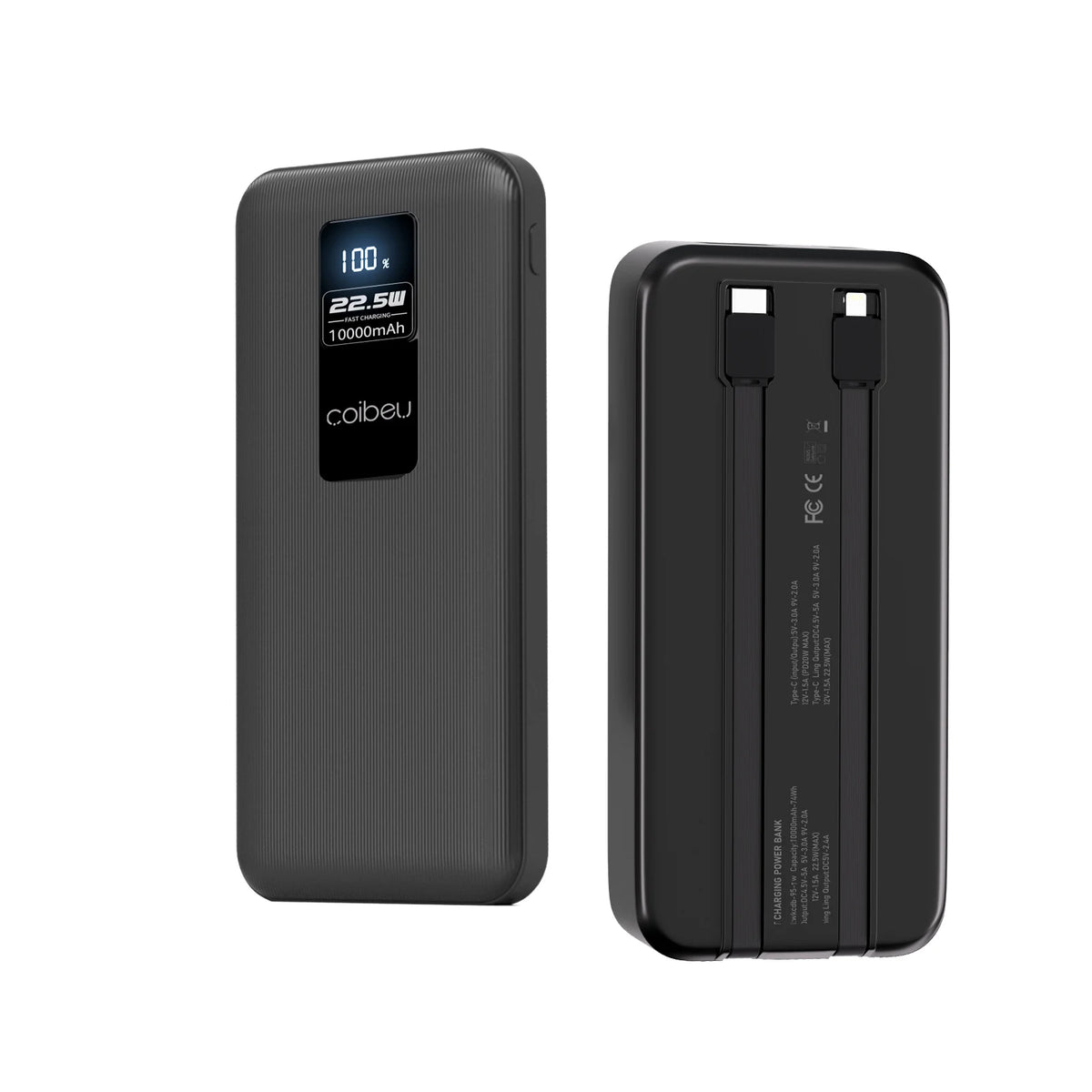 Power Bank Coibeu Cabos Integrados 23W