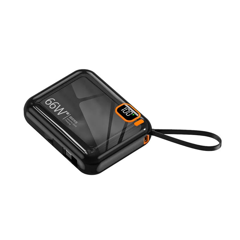 Power Bank 12000mAh Compacto com Cabo