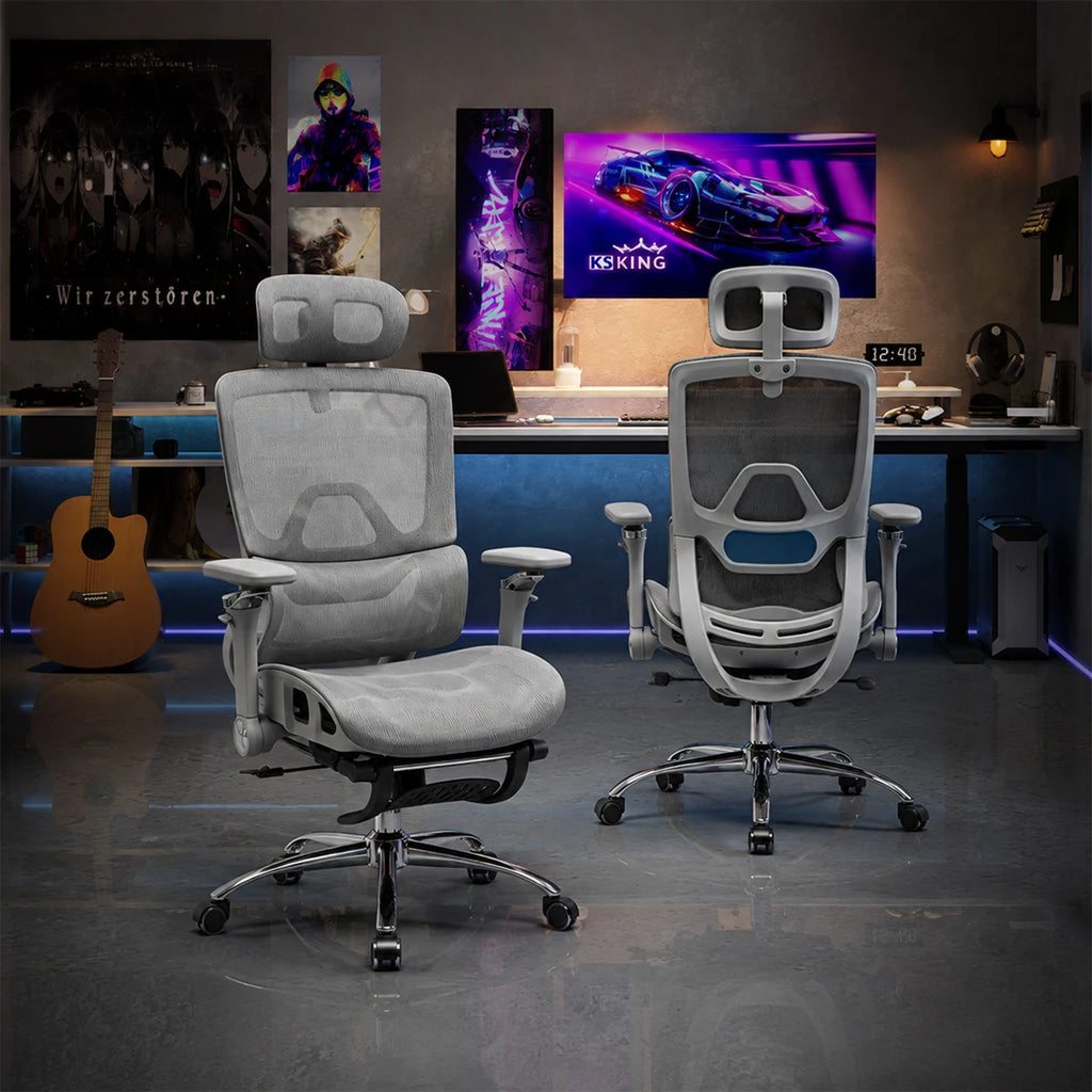 Cadeira Ergonômica Reclinável Escritório e Gamer
