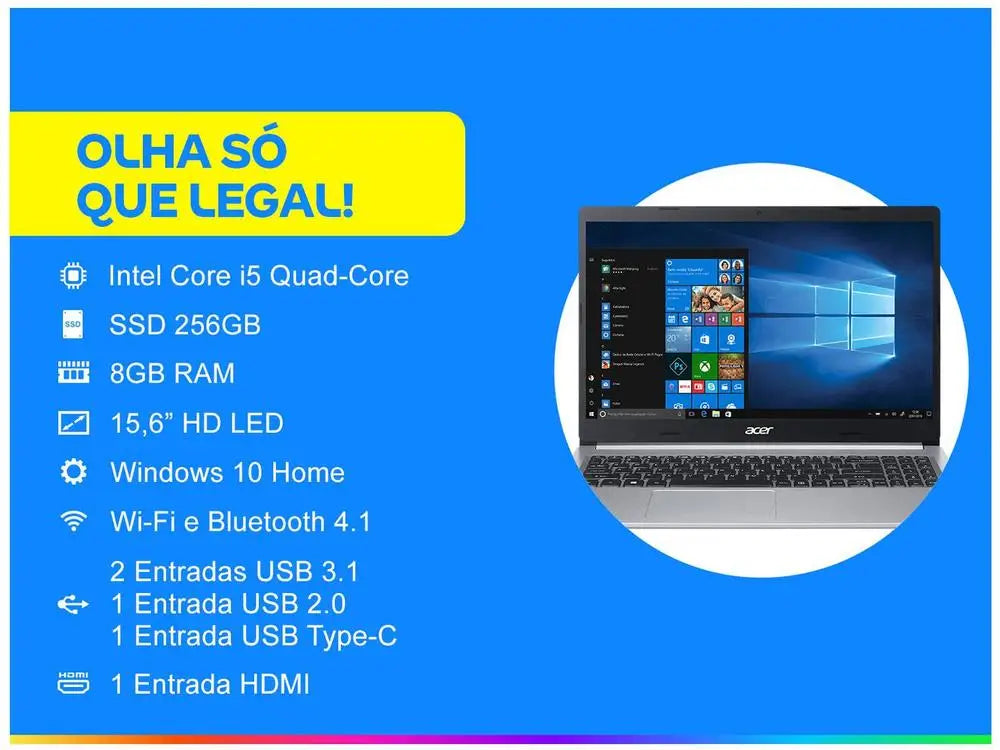 Notebook Acer Aspire 5 A515 Intel Core i5