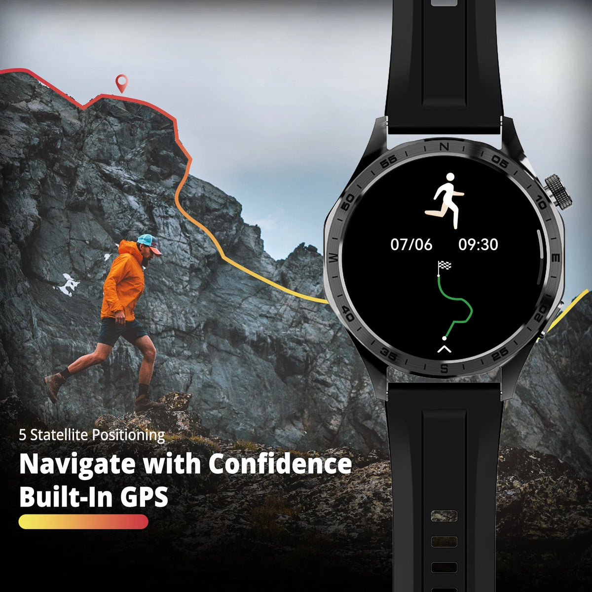 Smartwatch AIWR Peps 1R AMOLED com Chamadas