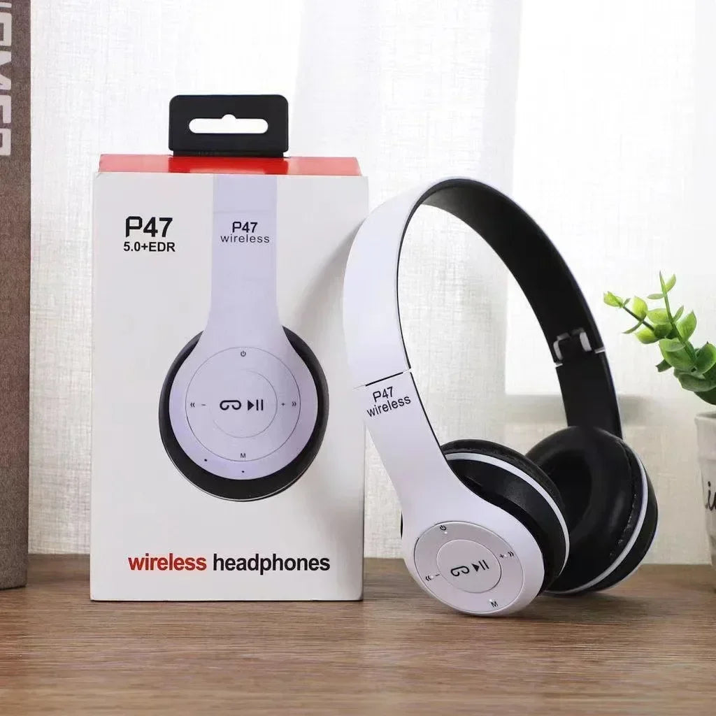 Fone P47 Bluetooth Wireless com Estojo
