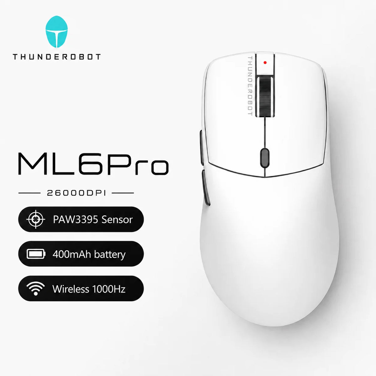 Mouse Gamer Thunderobot ML6 26000 DPI 8K