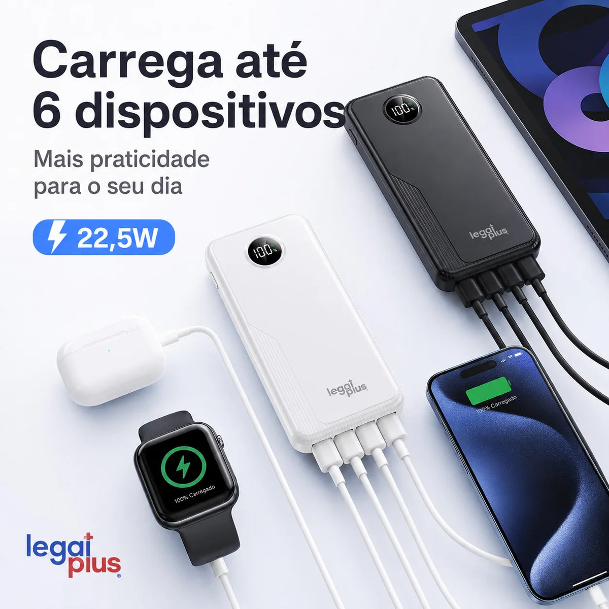 Power Bank 12000mAh/26000mAh Alta Capacidade