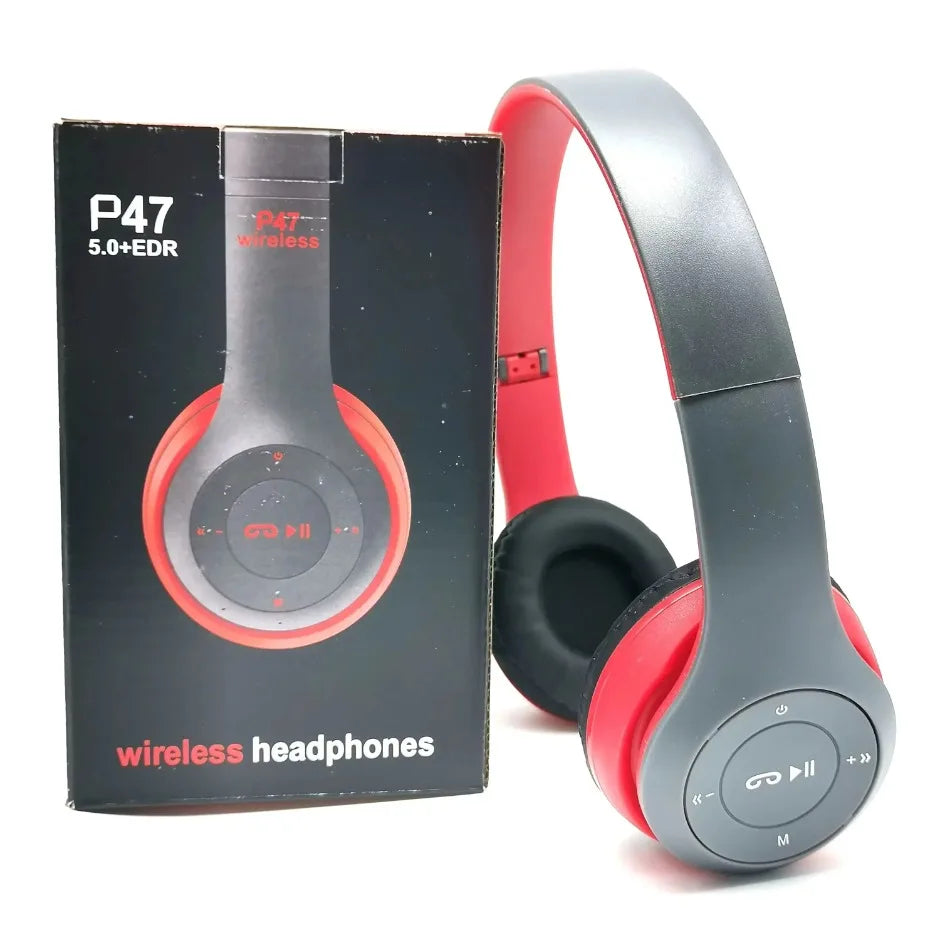 Fone P47 Bluetooth Wireless com Estojo