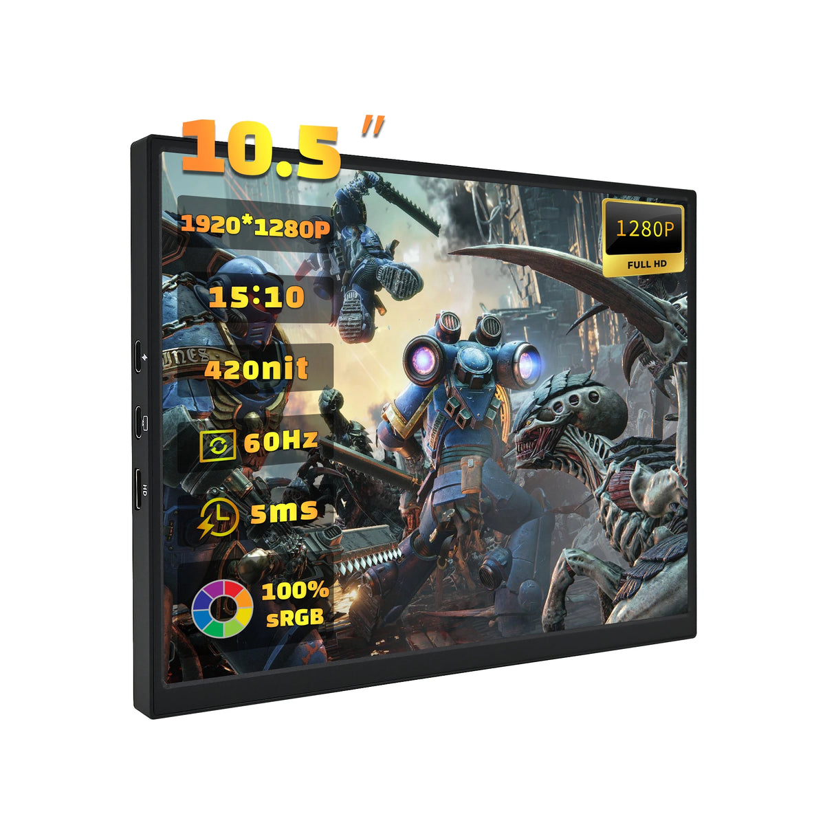 Monitor Portátil ZSUS 10" 60Hz Expansão