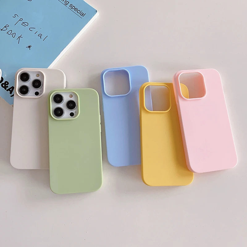 Capinha Silicone Candy Color iPhone