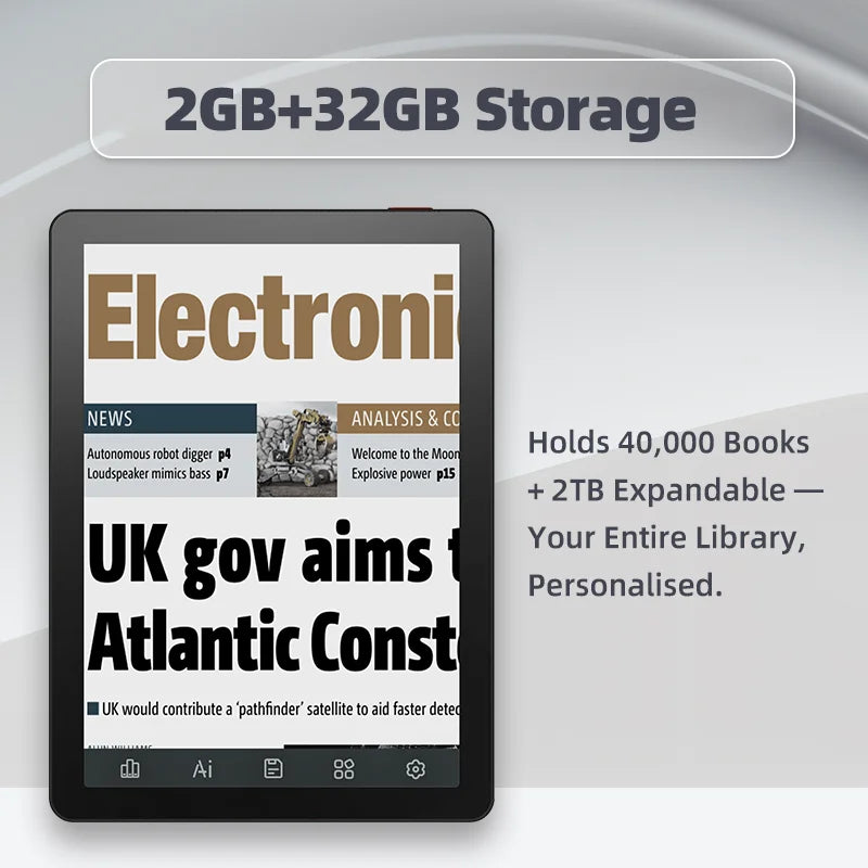 Leitor de Ebook Bigme B6 6" Colorido Android 14