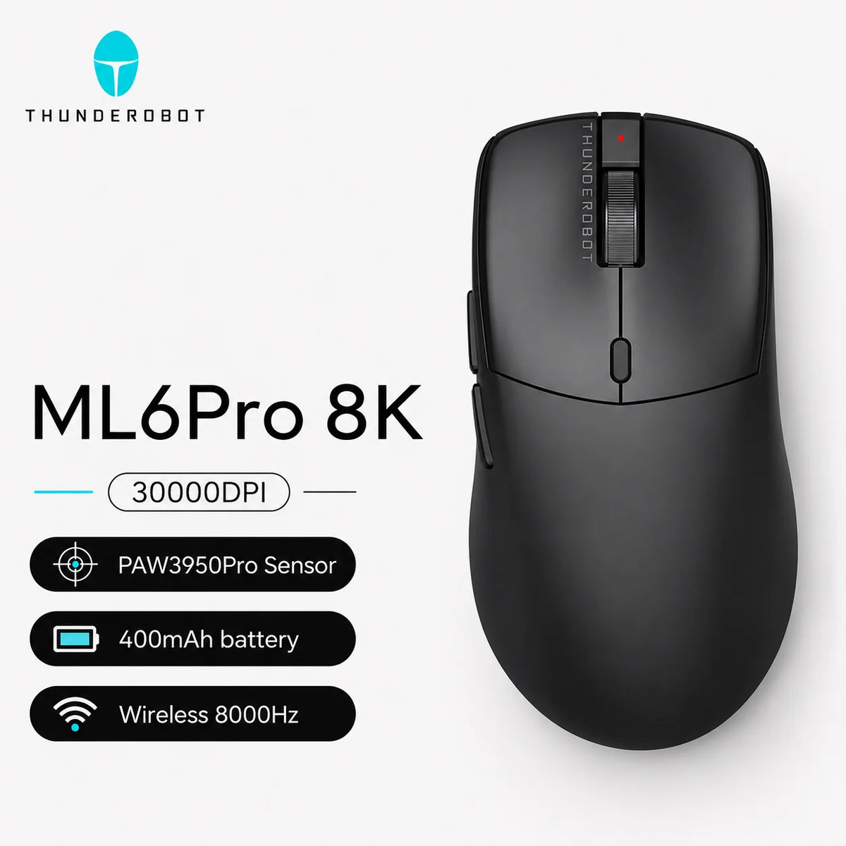 Mouse Gamer Thunderobot ML6 26000 DPI 8K