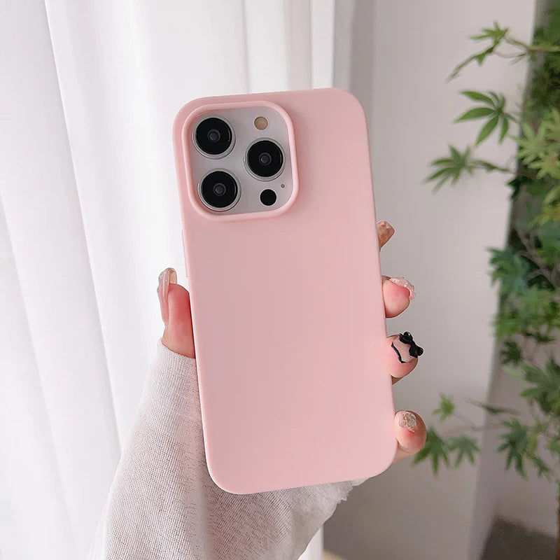 Capinha Silicone Candy Color iPhone