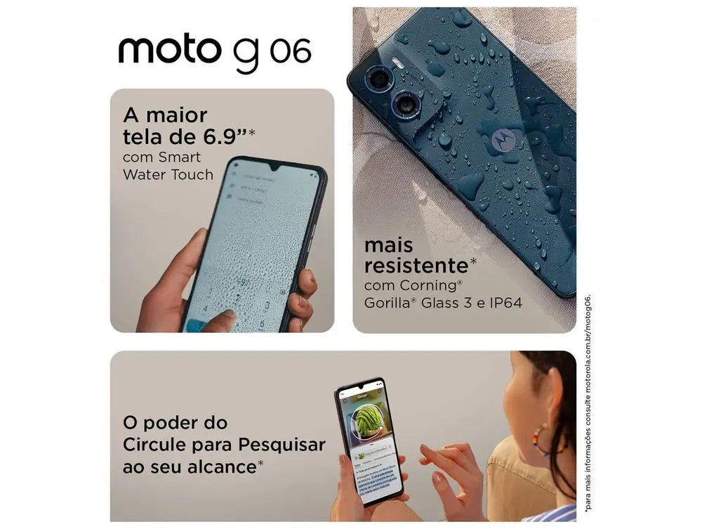 Motorola Moto G06 128GB Laranja 4GB RAM