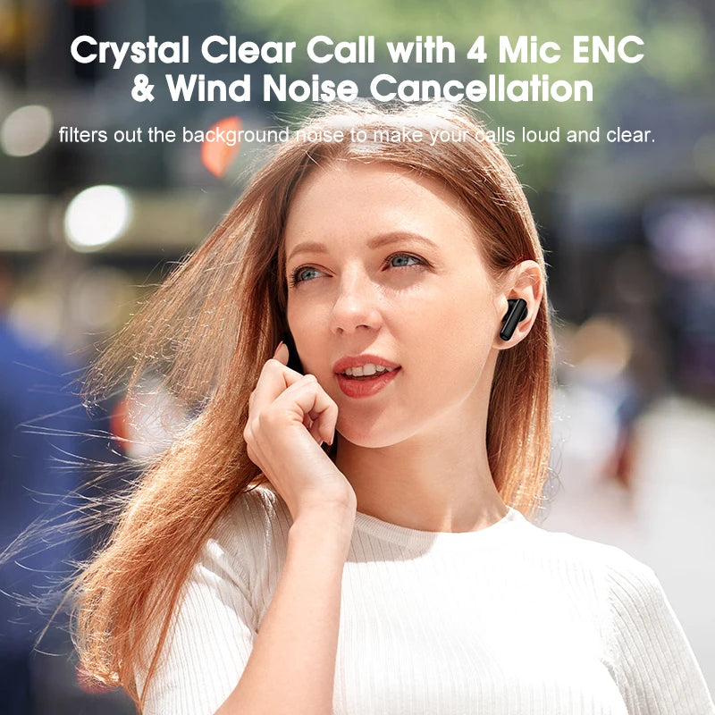 Fone Bluetooth QCY T13 ANC Cancela Ruído 30h