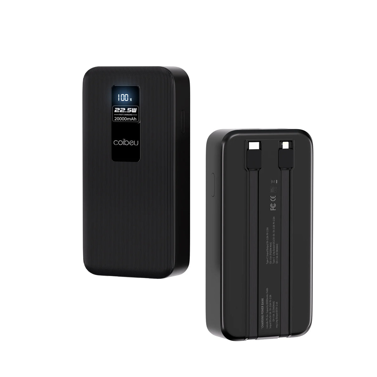 Power Bank Coibeu Cabos Integrados 23W