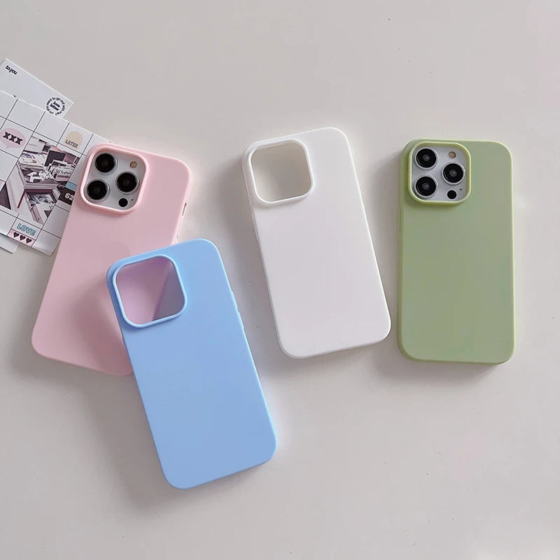 Capinha Silicone Candy Color iPhone