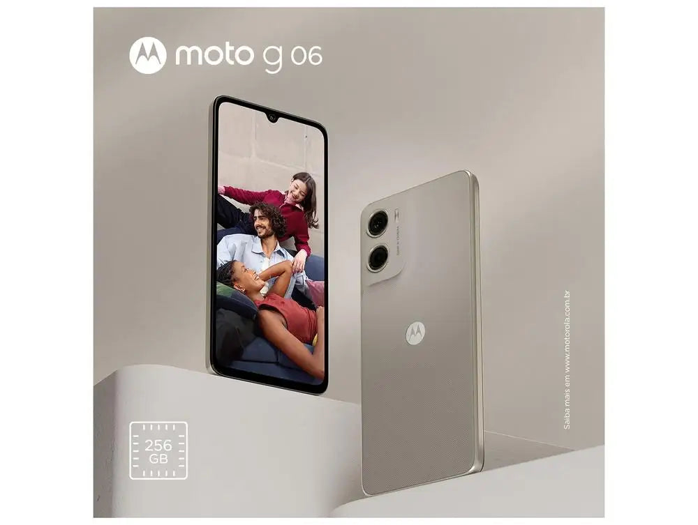 Motorola Moto G06 256GB Bege 4GB RAM