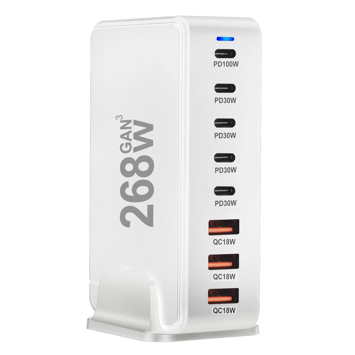 Carregador de Mesa GaN 268W Multi-Portas
