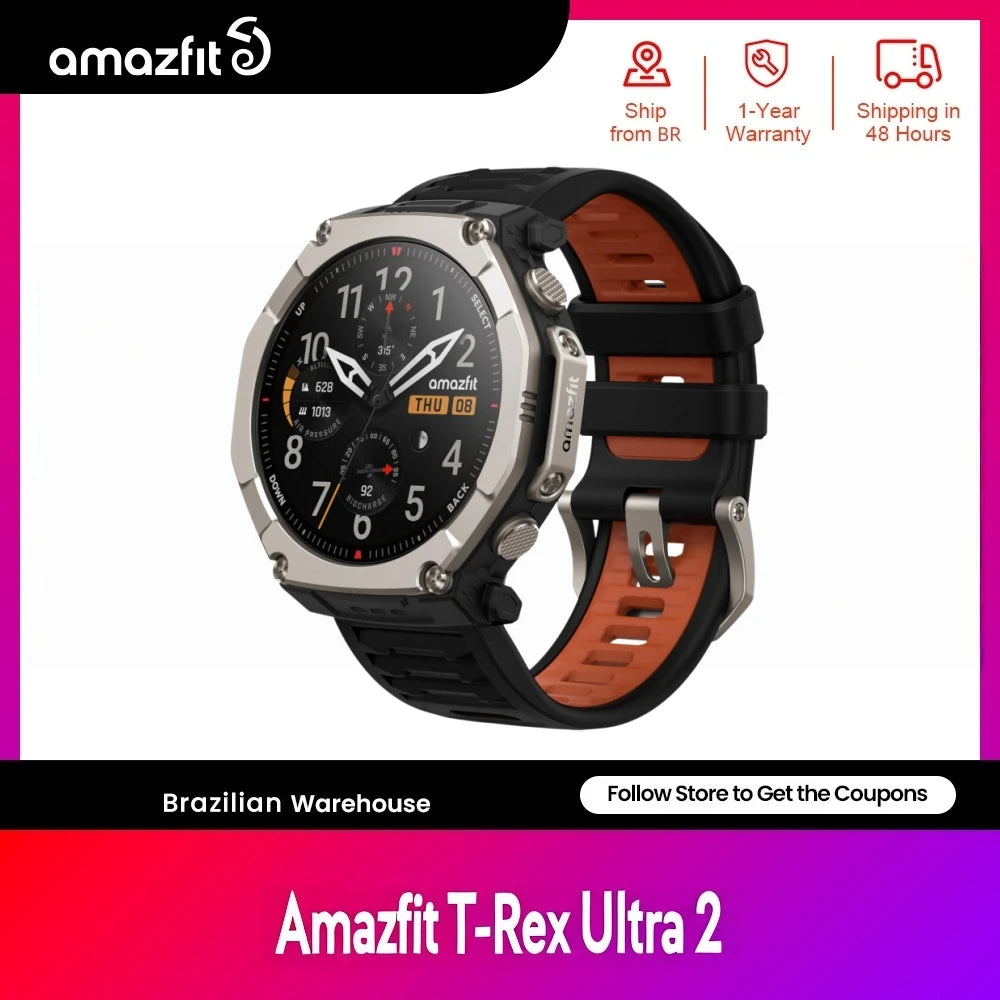 Amazfit T-Rex Ultra 2 GPS 30 Dias de Bateria