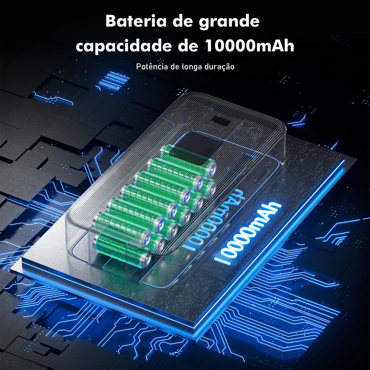 Power Bank Coibeu Cabos Integrados 23W