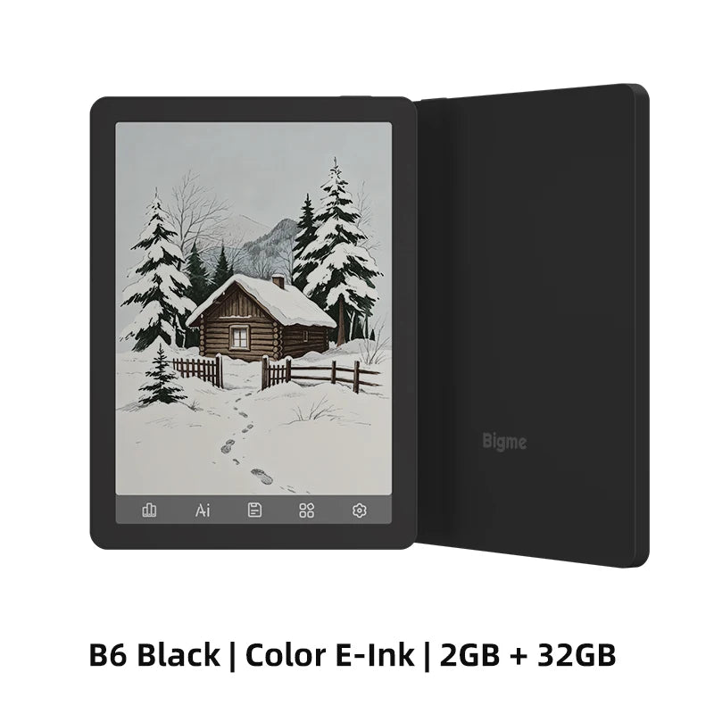 Leitor de Ebook Bigme B6 6" Colorido Android 14