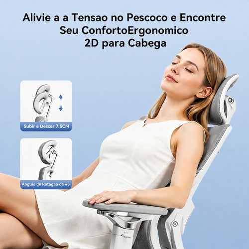 Cadeira Ergonômica Reclinável Escritório e Gamer