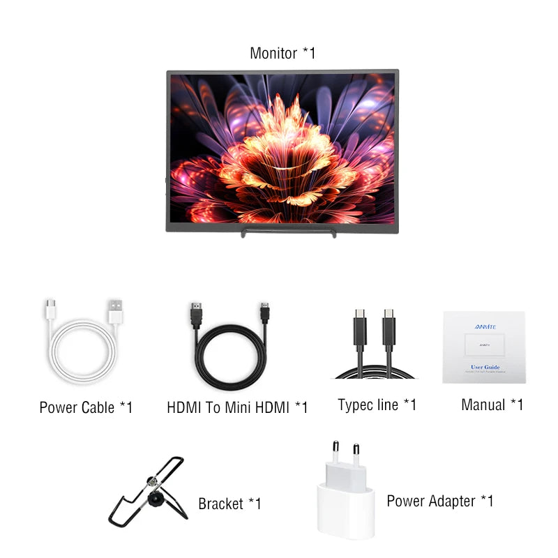 Monitor Portátil Anmite 10.5" HDR Touch