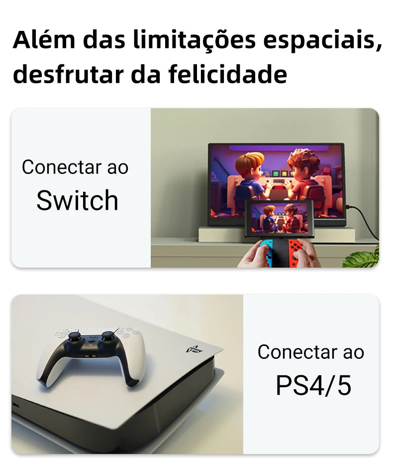 Monitor Portátil ZSUS 10" 60Hz Expansão