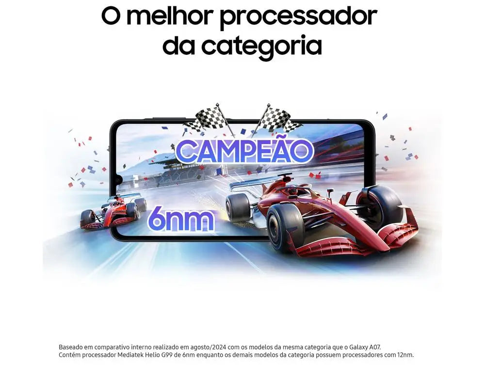 Samsung Galaxy A07 128GB Preto 4GB RAM