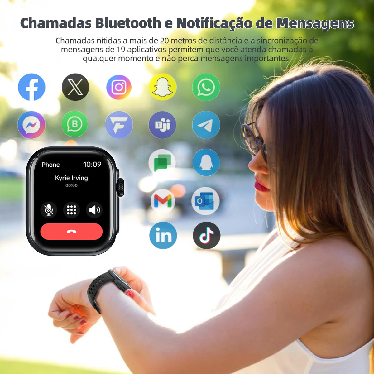 Smartwatch BETTDOW AI GPS com Alexa e Chamadas