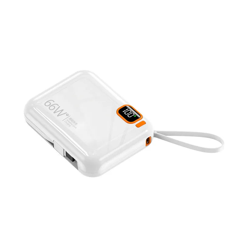Power Bank 12000mAh Compacto com Cabo