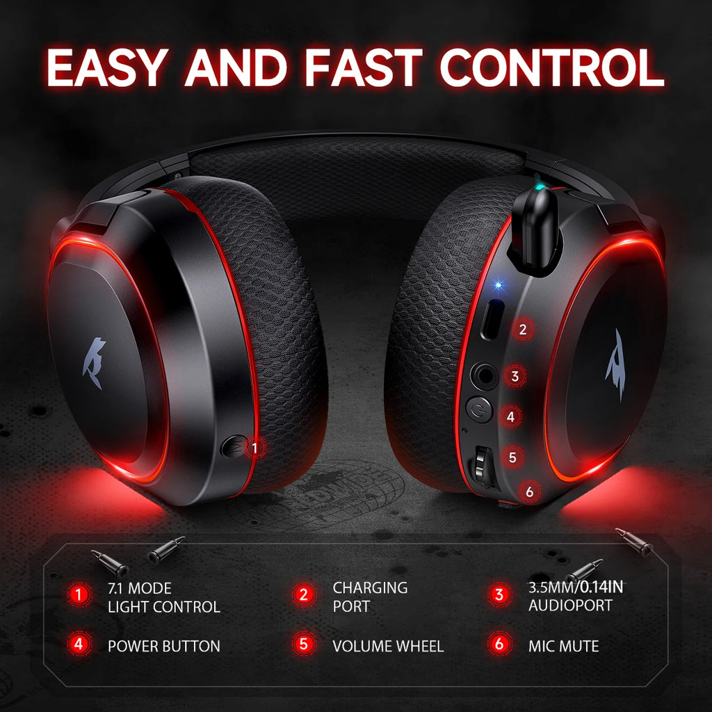 Headset Gamer Picun G2 Wireless 7.1 Surround