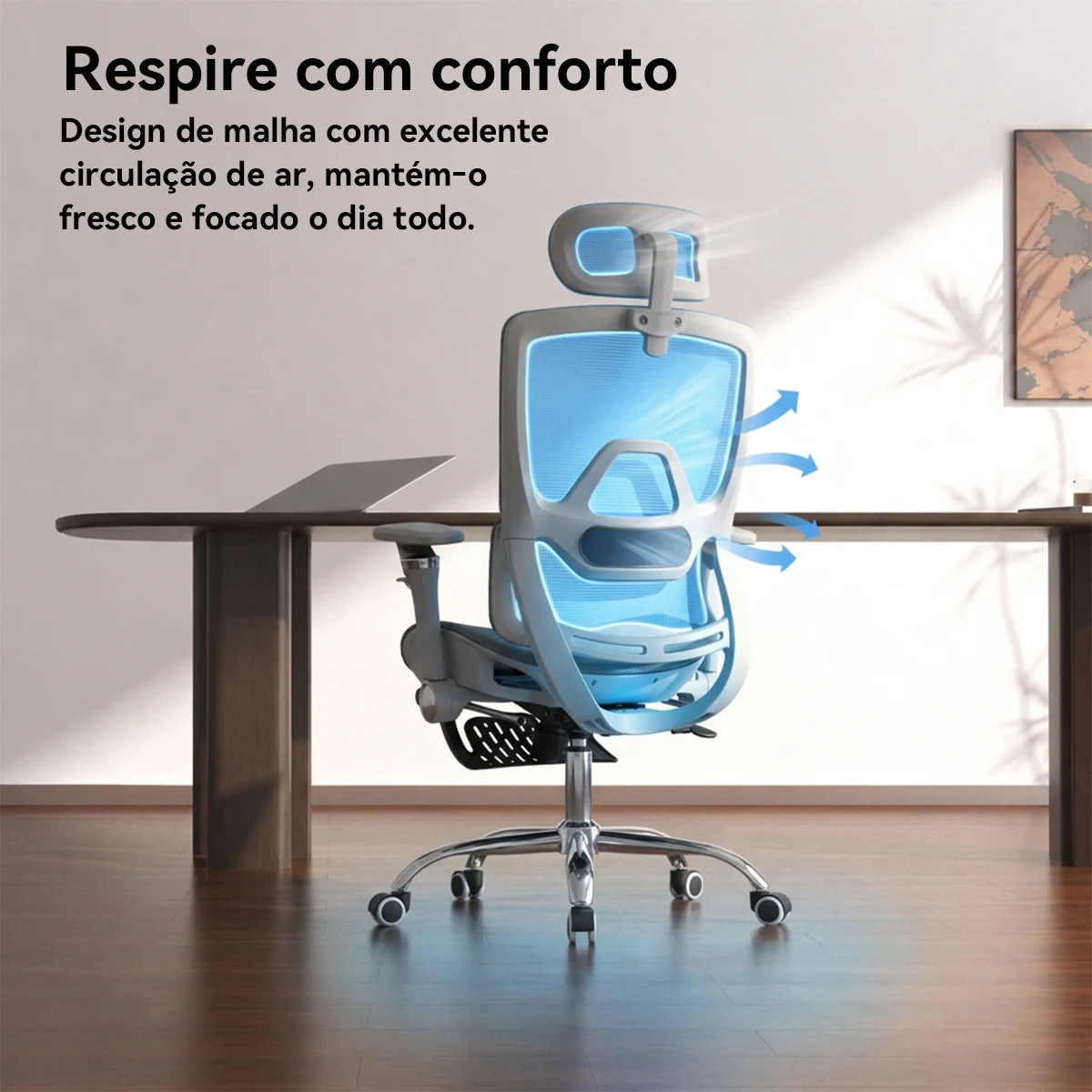 Cadeira Ergonômica Reclinável Escritório e Gamer