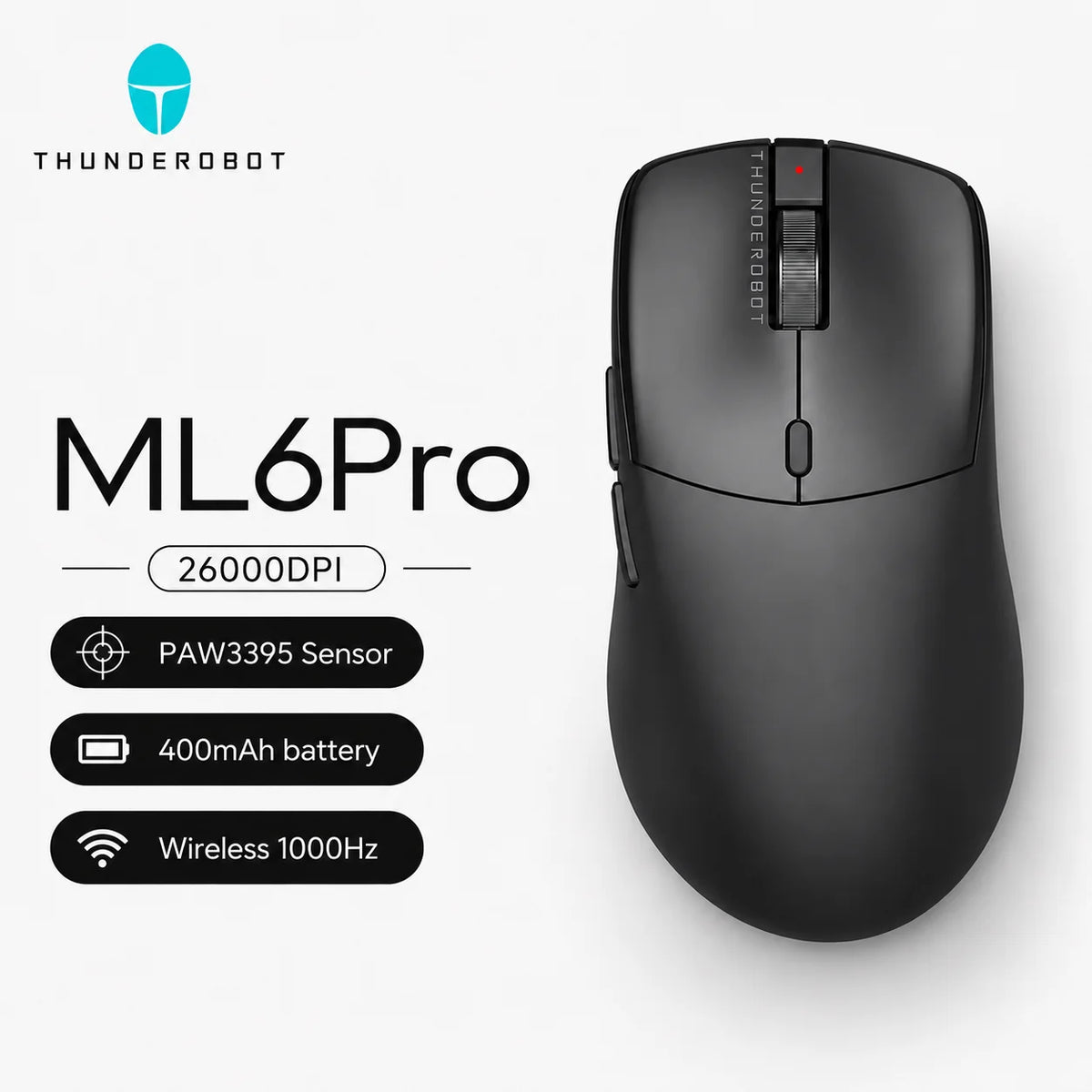 Mouse Gamer Thunderobot ML6 26000 DPI 8K