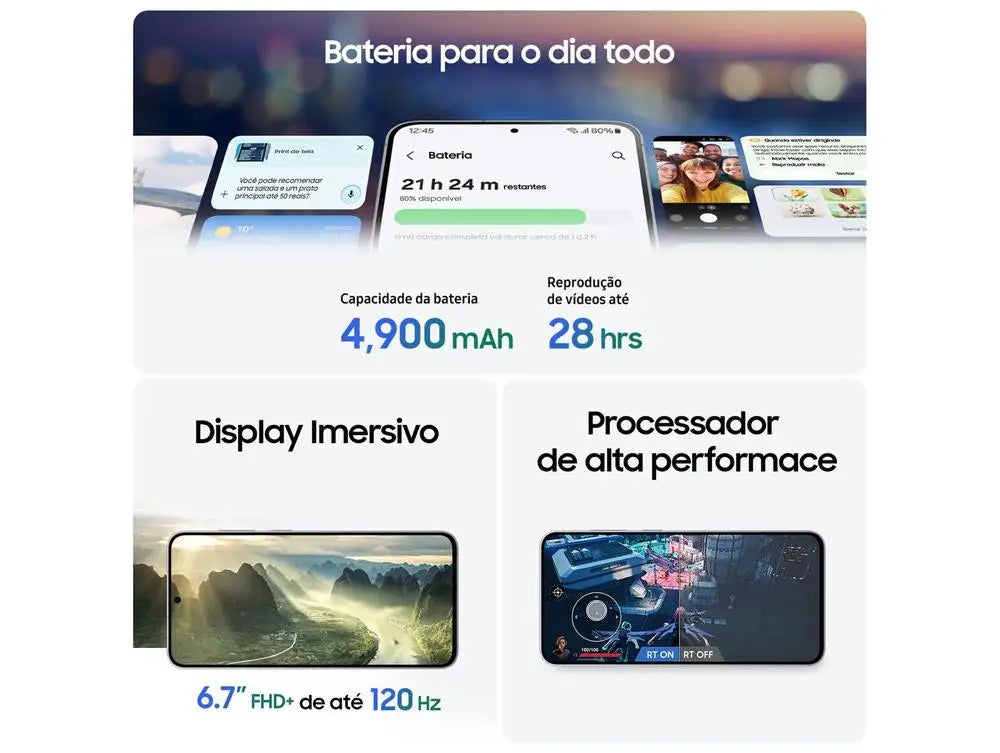 Samsung Galaxy S25 FE 256GB Preto 5G