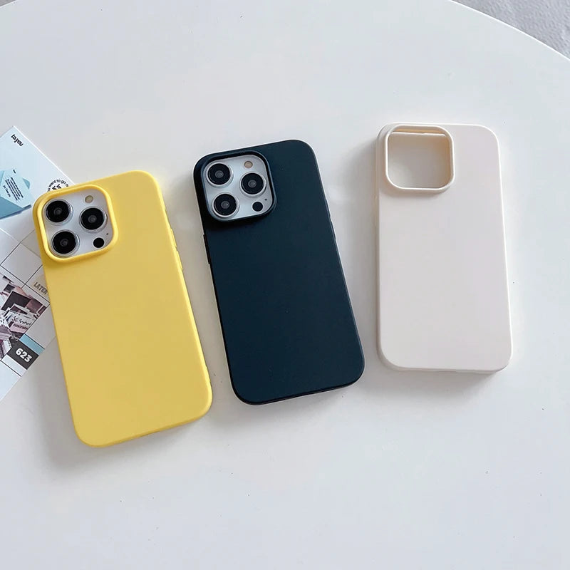 Capinha Silicone Candy Color iPhone