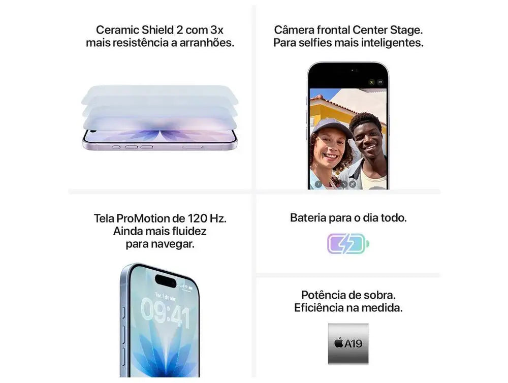Apple iPhone 17 256GB Preto 6.3" 5G